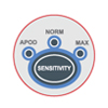 Rad-87 sensitivity button