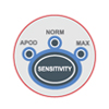 Rad-87 sensitivity button