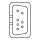Nellcor® compatible 9-pin D Masimo MC-6 sensor connector 